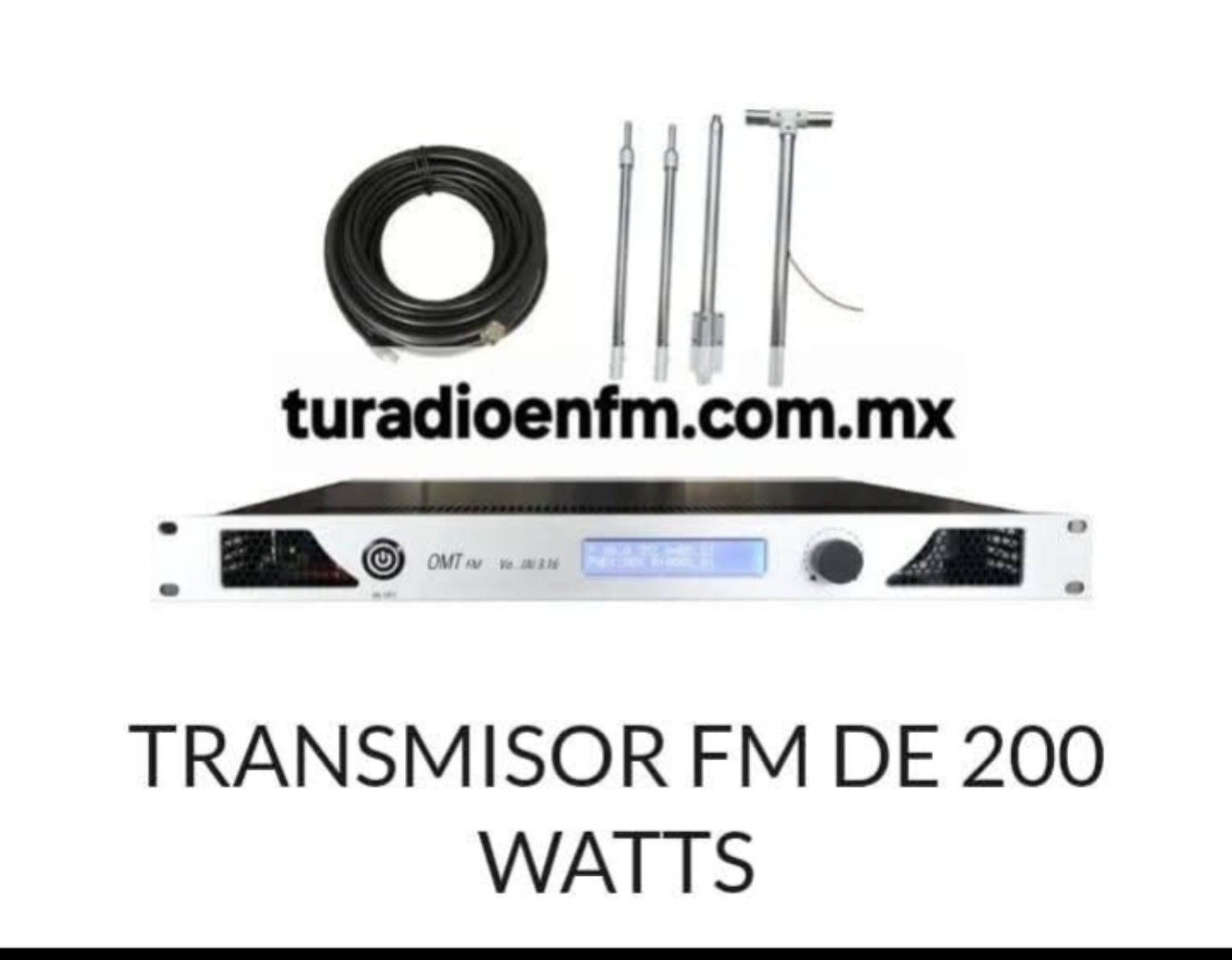 Transmisor FM de 200 watts